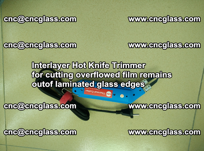 Interlayer Thermal Cutter for trimming overflowed glass interlayer glues after safety glazing (80)